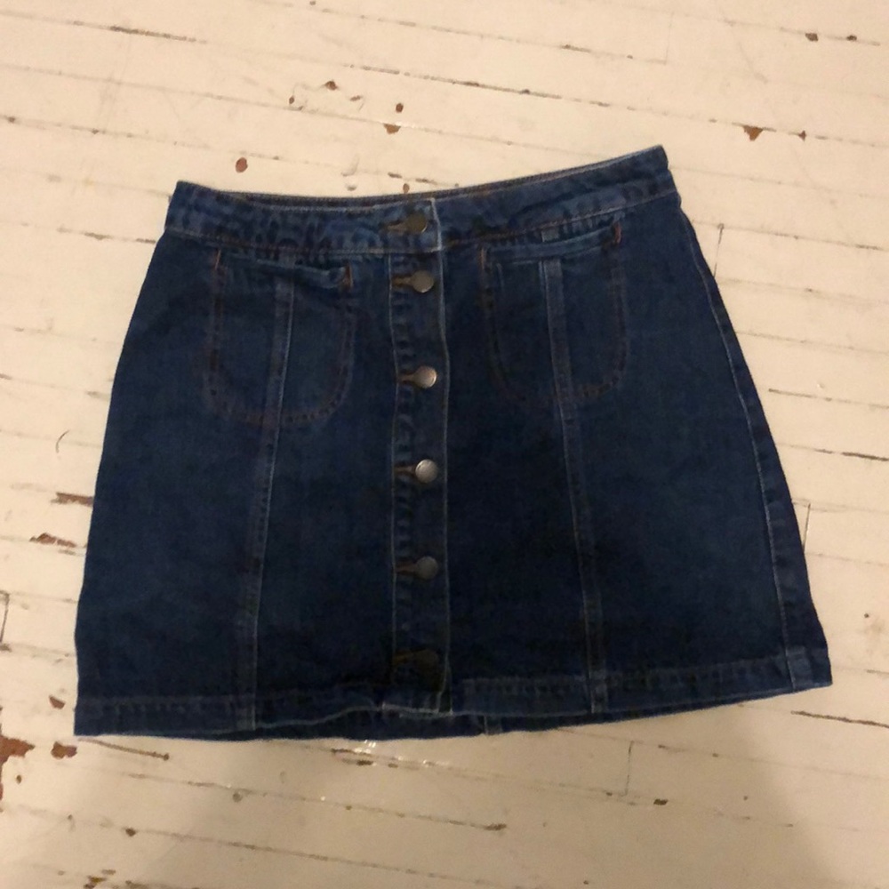 Top Shop Denim Mini Skirt W30